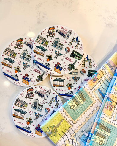 Set of 4 Pensacola Coasters