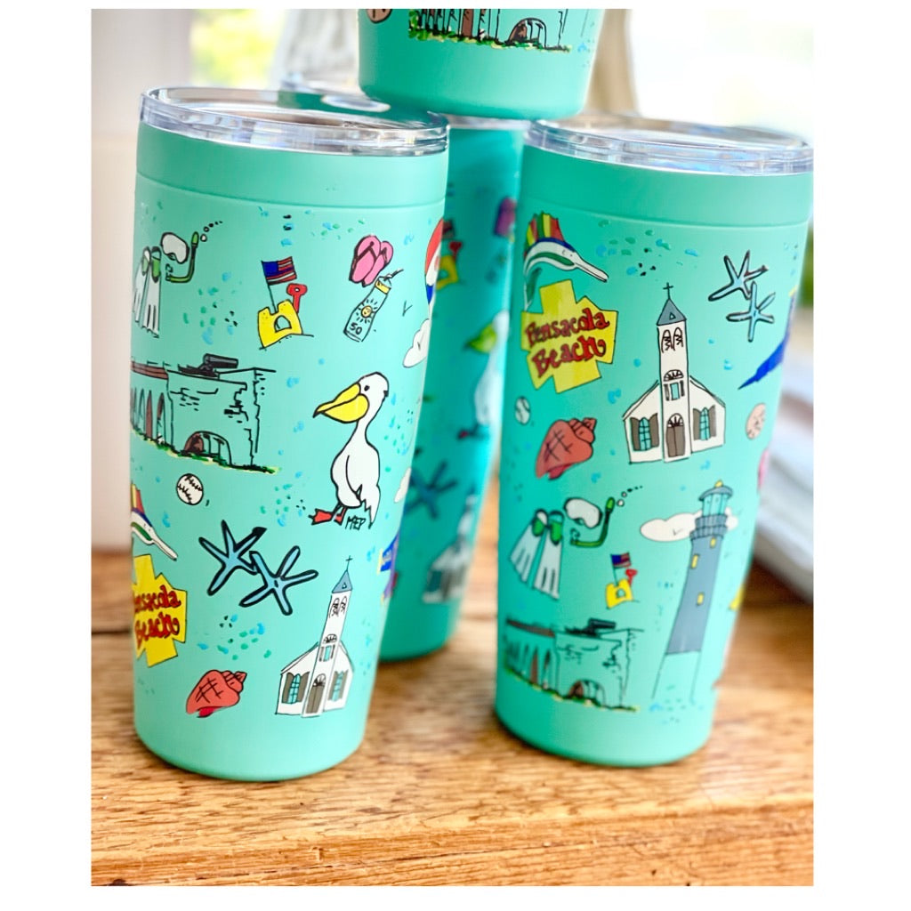 20 oz. Styrofoam Cups: Beach Booze