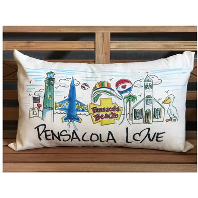 Custom Pensacola Love Pillow