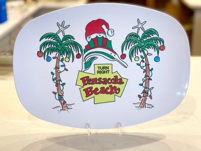 Pensacola Christmas Melamine Platter